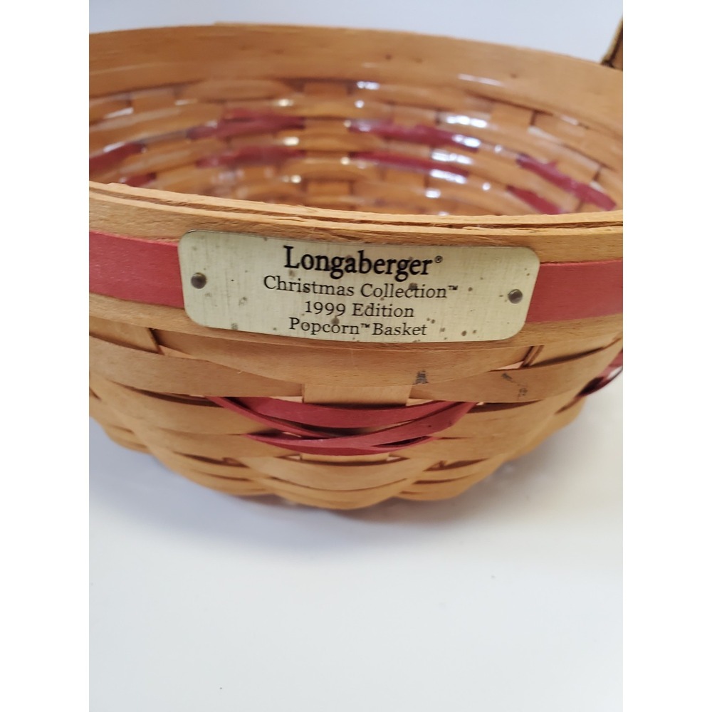 Vintage Longaberger Baskets, Protectors, and Liners Lot Handmade In 1999 & 1989 - Picture 10 of 16